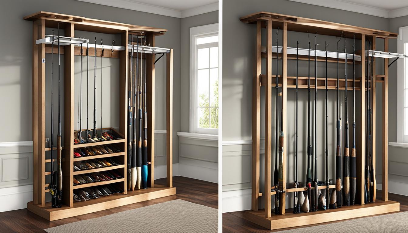 fishing rod storage racks